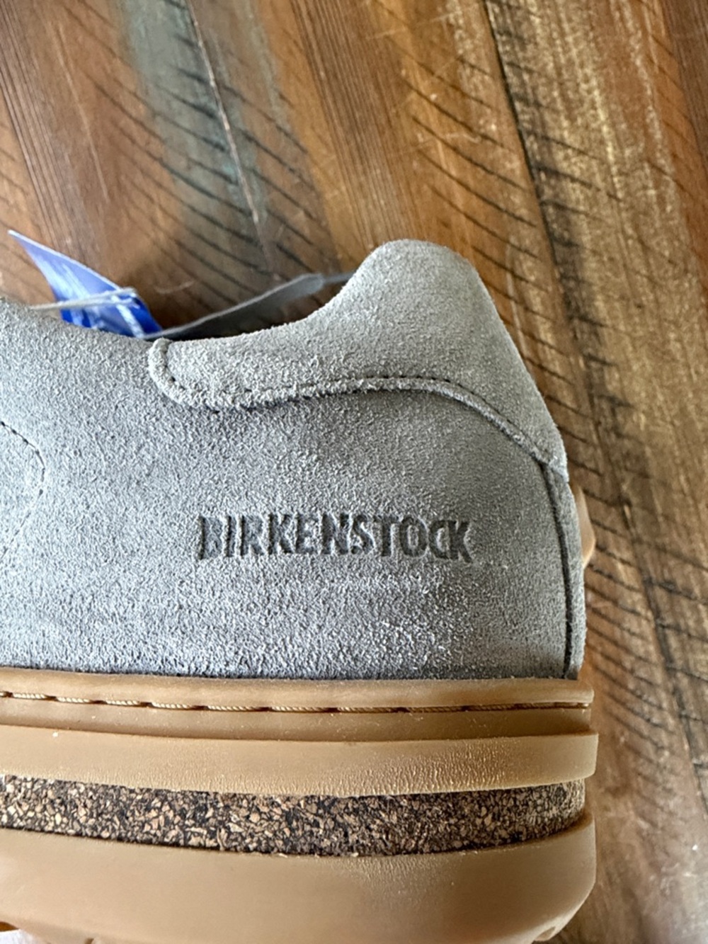 Women’s Birkenstock Ben Low Sneaker Shoe New Size 10 Stone Light Gray Suede - Picture 7 of 7